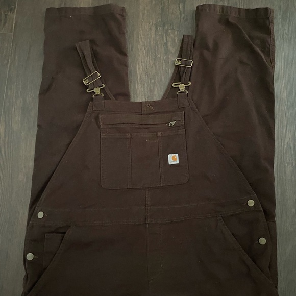 Dark Brown Carhartt Overalls - Picture 1 of 5